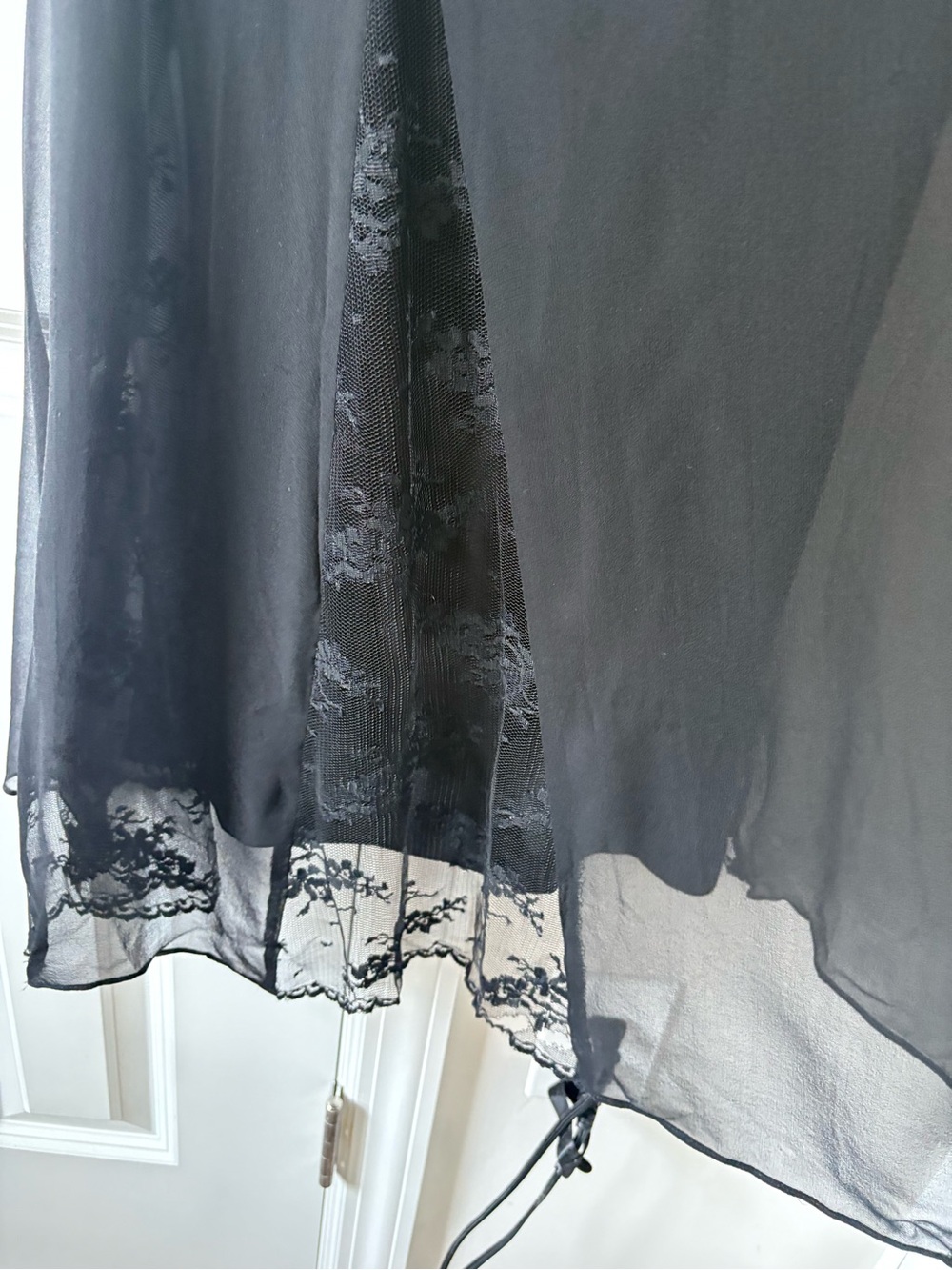 Betsey Johnson Black Silk Dress Vintage Made in USA - Picture 12 of 13